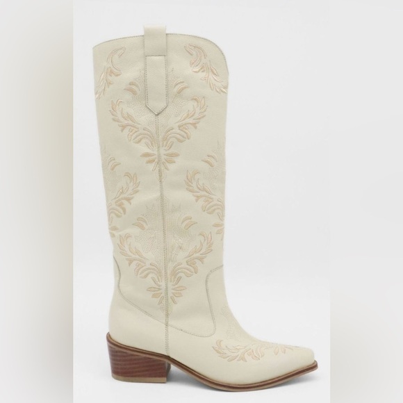 Stivali Jolene Western Cowboy Boots - Ivory - Picture 2 of 3